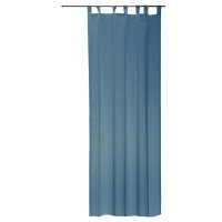 Vorhang blau 140x245 cm transparent Schlaufen Gardine...