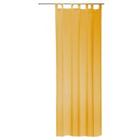 Vorhang gelb 140x245 cm transparent Schlaufen Gardine...