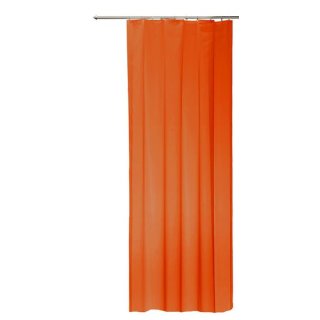 Vorhang orange 140x245 cm transparent Kräuselband Gardine Organza Dekoschal