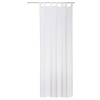 Vorhang weiß 140x245 cm transparent Schlaufen Gardine Organza Dekoschal