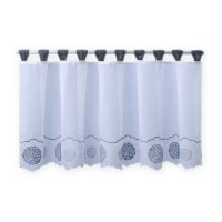 Bistrogardine Punkte ca. 155x45 cm Cafehaus Gardine Voile...
