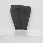 Bistrogardine Punkte ca. 155x45 cm Cafehaus Gardine Voile transparent weiß grau