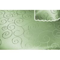 Tischdecke 110x160 cm Lindgrün eckig damast Ornamente Mitteldecke bügelfrei