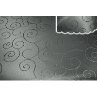 Tischdecke 110x160 cm Grau eckig damast Ornamente Mitteldecke bügelfrei