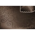Tischdecke braun dunkel 135x180 cm eckig damast Ornamente bügelfrei fleckenabweisend