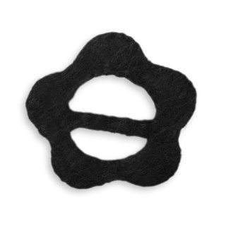 Raffhalter Sisal Blumeform Schwarz Gardinenspange Gardinenhalter Vorhang Wohnzimmer Dekoration