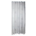 Vorhang Gardine Voile Kräuselband 140x245 Dekoschal weiß transparent Blumenmuster
