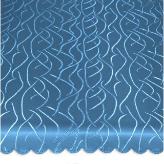 Mitteldecke eckig 90x90 cm Tischdecke Struktur damast Streifen bügelfrei fleckenabweisend  königsblau