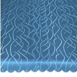 Tischdecke eckig 135x180 cm Struktur damast Streifen bügelfrei fleckenabweisend #1159 königsblau