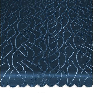Mitteldecke eckig 110x110 cm Tischdecke Struktur damast Streifen bügelfrei fleckenabweisend dunkel blau