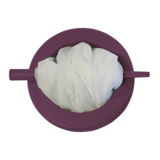 Raffhalter Holz uni lila modern rund