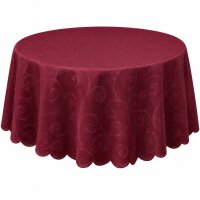 Tischdecke beere rund 135 cm Ø Struktur damast...