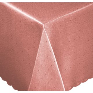 Tischdecke 110x110 cm altrosa eckig Mitteldecke Punkte bügelfrei fleckenabweisend