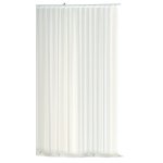 Voile Dekoschal Gardine Emotion weiß Organza Vorhang Kräuselband  weiß