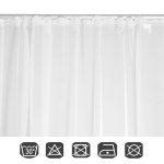 Voile Dekoschal Gardine Emotion weiß Organza Vorhang Kräuselband  weiß
