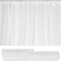 Vorhang Kräuselband weiß Emotion 140x245 cm Voile transparent