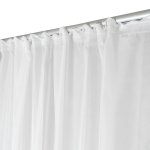 Vorhang Kräuselband weiß Emotion 140x245 cm Voile transparent