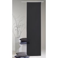 Fl&auml;chenvorhang meliert schwarz 60x245 cm Vorhang Desire Schiebegardine Raumteiler