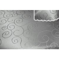 Tischdecke 135x180 cm silber oval Struktur damast circle...