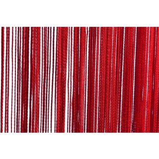 Fadenvorhang rot Türvorhang 140x250 cm uni Vorhang einfarbig Raumteiler