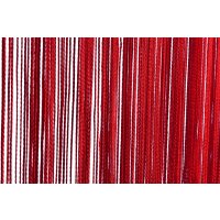 Fadenvorhang rot T&uuml;rvorhang 140x250 cm uni Vorhang...