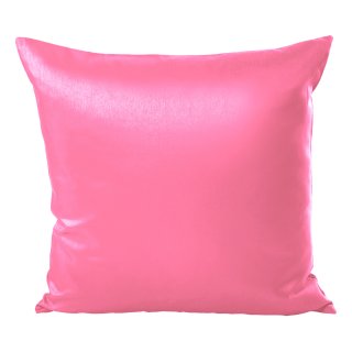 Kissenh&uuml;lle Wildseide Optik uni 40x40 cm rosa