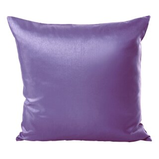 Kissenhülle Wildseide Optik uni 40x40 cm flieder