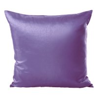 Kissenhülle Wildseide Optik uni 50x50 cm flieder