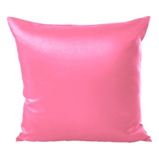 Kissenhülle Wildseide Optik uni 50x50 cm rosa