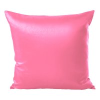 Kissenhülle Wildseide Optik uni 50x50 cm rosa