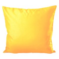 Kissenh&uuml;lle Wildseide Optik uni 60x60 cm sonnen gelb