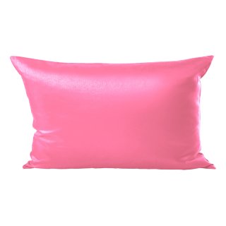Kissenhülle Wildseide Optik uni 30x50 cm rosa