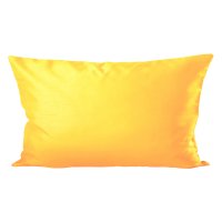 Kissenh&uuml;lle Wildseide Optik uni 30x50 cm sonnen gelb