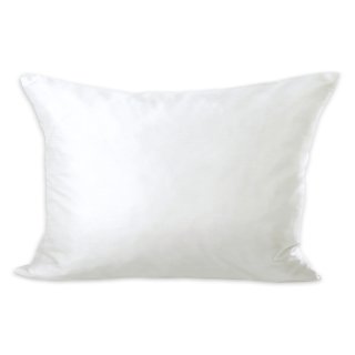 Kissenhülle Wildseide Optik uni 30x50 cm weiß