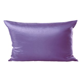 Kissenhülle Wildseide Optik uni 30x50 cm flieder