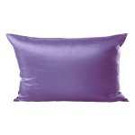 Kissenhülle Wildseide Optik uni 30x50 cm flieder