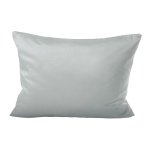 Kissenhülle Wildseide Optik uni 50x70 cm silber