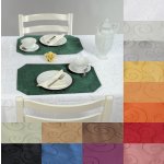Platzset Circle Muster ca. 30x45 cm Tischset damast 2er Set Farbwahl festlich modern