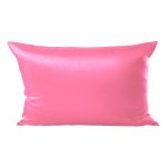 Kissenh&uuml;lle Wildseide Optik uni 40x60 cm rosa