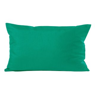Kissenhülle Wildseide Optik uni 40x60 cm jade grün