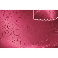 Tischdecke beere oval 160x220 cm damast Ornamente bügelfrei fleckenabweisend