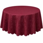 Tischdecke beere oval 160x220 cm damast Ornamente bügelfrei fleckenabweisend