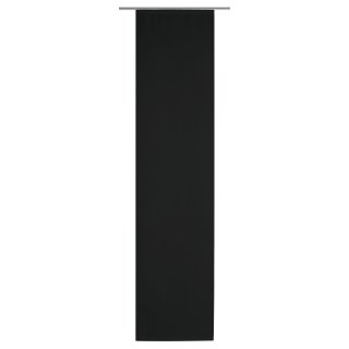 Flächenvorhang schwarz ca. 58x245 cm Schiebegardine Vorhang Seidenglanz Raumteiler