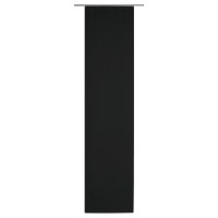 Flächenvorhang schwarz ca. 58x245 cm Schiebegardine Vorhang Seidenglanz Raumteiler