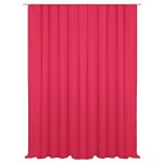 Vorhang pink Kr&auml;uselband 300x245 cm Seidenglanz halbtransparent Gardine extra breit