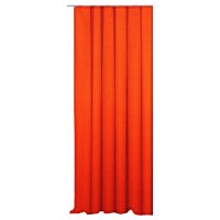 Vorhang orange Kr&auml;uselband 140x245 cm Seidenglanz...