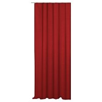 Vorhang rot Kr&auml;uselband 140x245 cm Seidenglanz...
