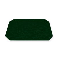 Tischset gr&uuml;n 30x45 cm 2er Set damast Streifen Platzset festlich modern