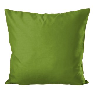 Kissenhülle Seidenglanz uni Kissenbezug grün dunkel 50x50