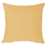 Kissenbezug 60x60 cm gelb Struktur Leinenoptik...